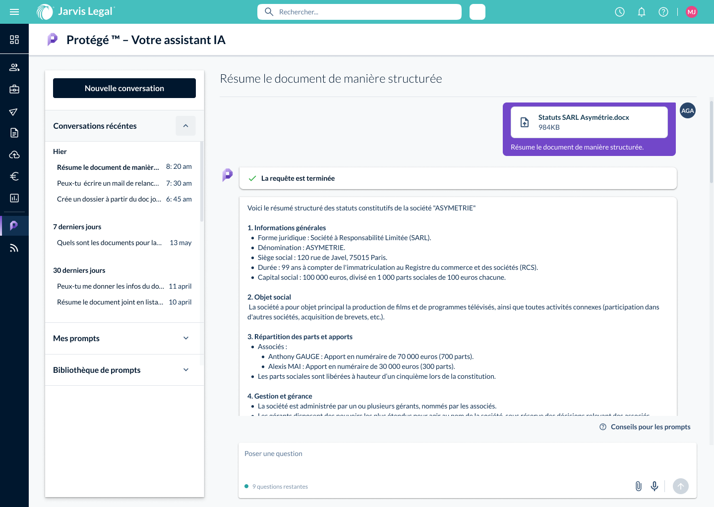 jarvis logiciel avocat